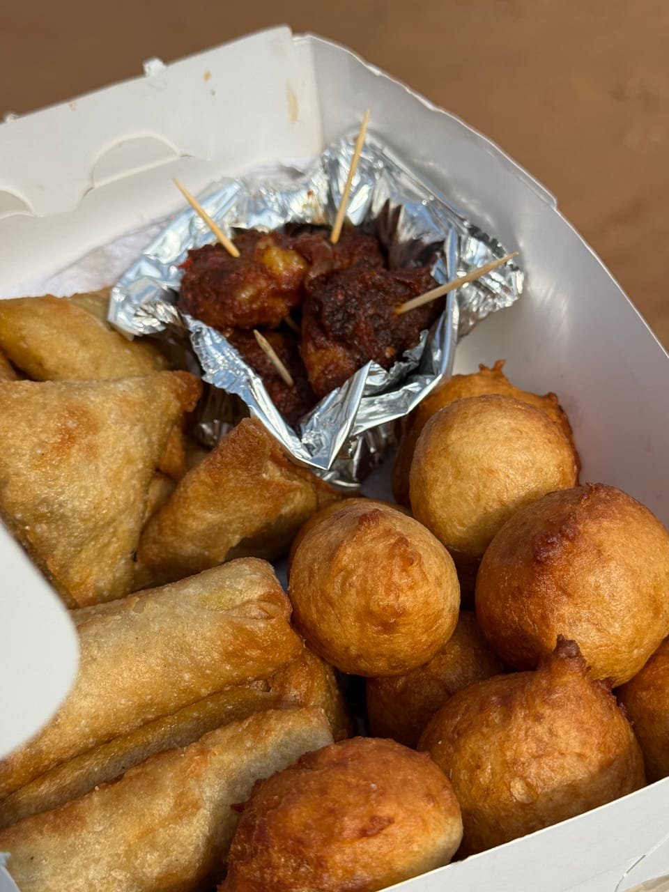 Small chops and meat